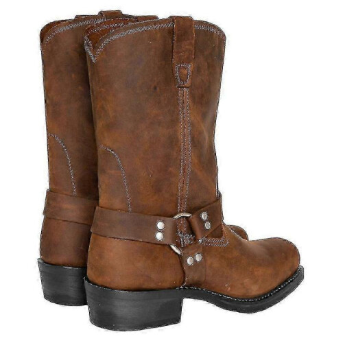 (41,black)Men's Motorcycle Boots Ankle Harness Casual Boots for Riding & Style 1