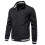 (M, Black) Men's Stand Collar Full Zip Windbreaker Bomber Jacket Casual Coat Outerwear 1