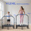 Homcom HOMCOM 45" Foldable Mini Fitness Trampoline w/ Foam Handle, Blue 3