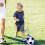 Football Kick Trainer Blue Nylon Folding Juggling Net 5