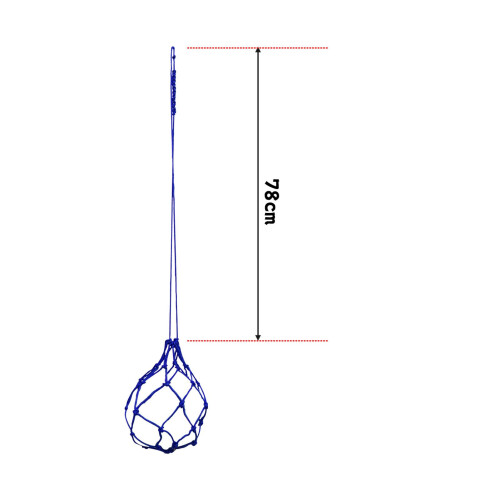 Football Kick Trainer Blue Nylon Folding Juggling Net 1