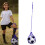 Football Kick Trainer Blue Nylon Folding Juggling Net 4