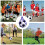 Football Kick Trainer Blue Nylon Folding Juggling Net 7