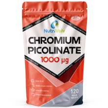 Chromium Picolinate 1000µg Supplements - Blood Sugar Support Appetite Control - 120 Tablets