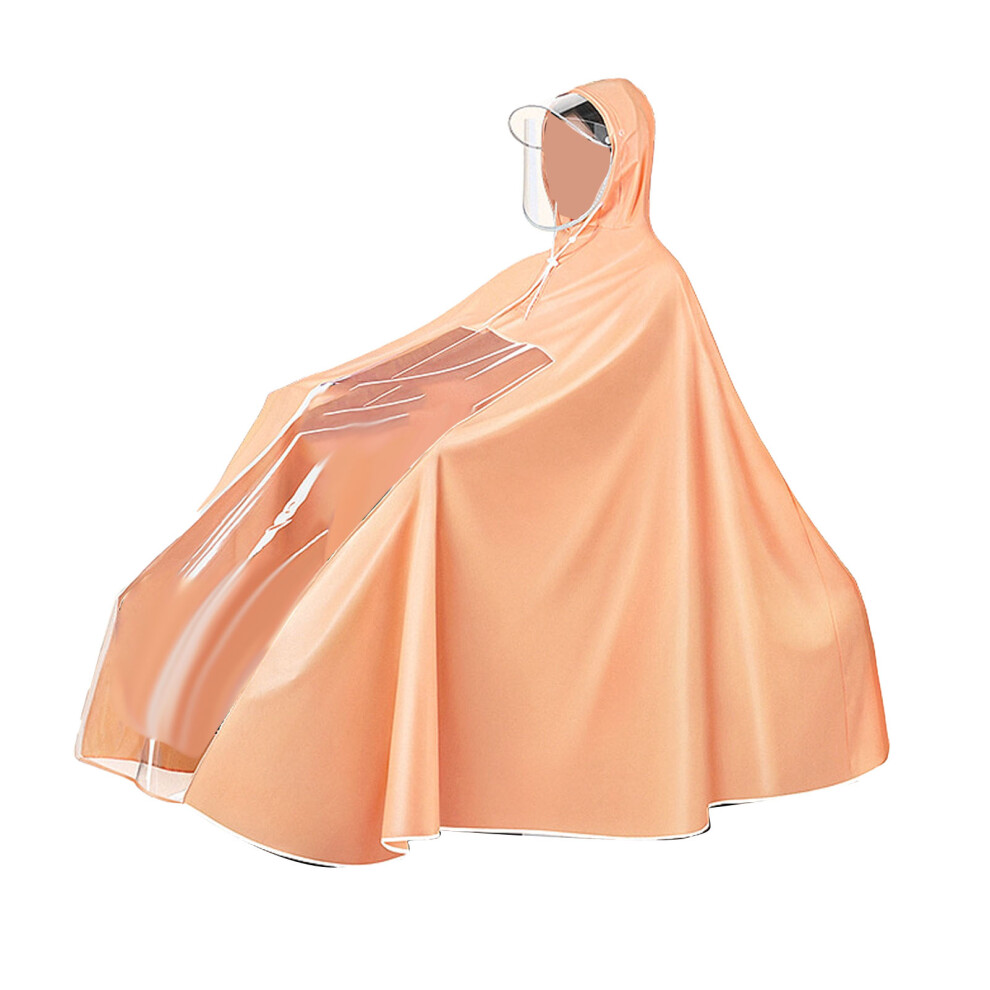 Electric Battery Bike Raincoat Bicycle Rain Poncho Orange 9121376811067