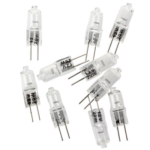 10 x G4 12V 20W Clear Halogen Capsule Lamp Light Bulbs 1