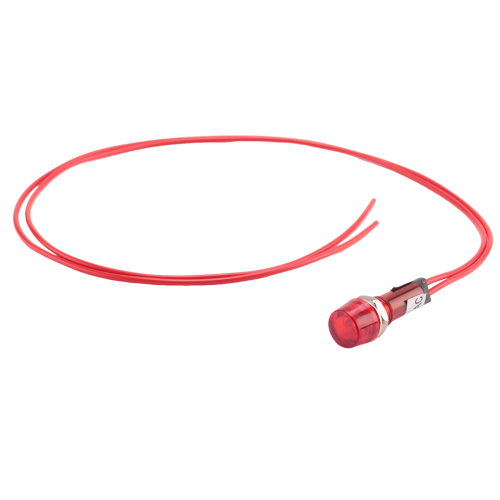 Neon Indicator Pilot Signal Lamp Red Light AC 250V w2 Wires 2