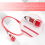 Neon Indicator Pilot Signal Lamp Red Light AC 250V w2 Wires 6