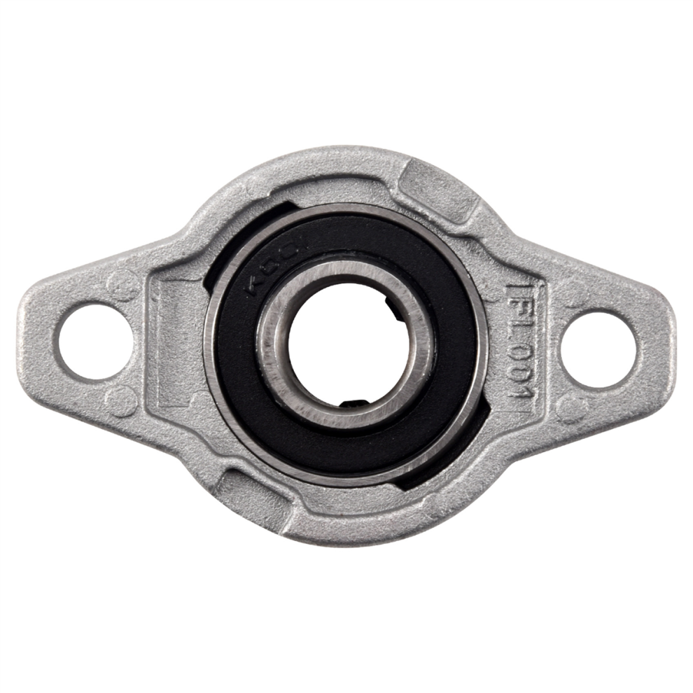 Fl001 Zinc Alloy 12Mm Bore Self Aligning Pillow Block Bearing Flange Gray/Black 4852657779992