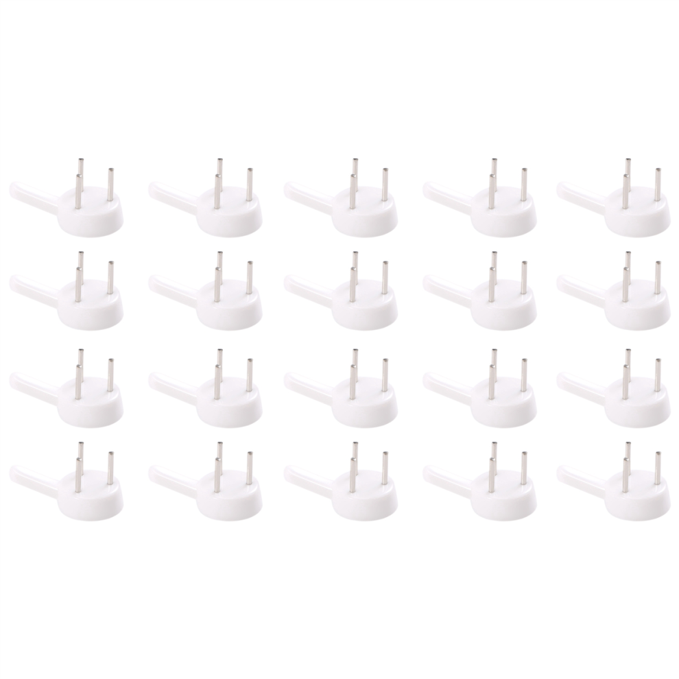 Photos - Other for Repair 20 pcs plastic heavy wall picture frame hooks hangers 3-pin small white