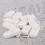 10Pcs Baby Kids T-shape Plastic Pacifier Clips white 10