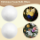 10x Decoration Modelling Craft Polystyrene Foam Ball Sphere 6cm-White 5