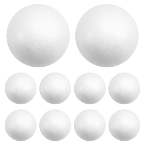 10x Decoration Modelling Craft Polystyrene Foam Ball Sphere 6cm-White 1