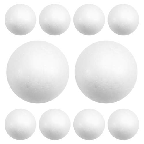 10x Decoration Modelling Craft Polystyrene Foam Ball Sphere 6cm-White 2
