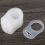 10 Pcs Button Silicone Ring Pacifier Holder Mannequin Clip Adapter Transparent 10