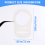 10 Pcs Button Silicone Ring Pacifier Holder Mannequin Clip Adapter Transparent 5