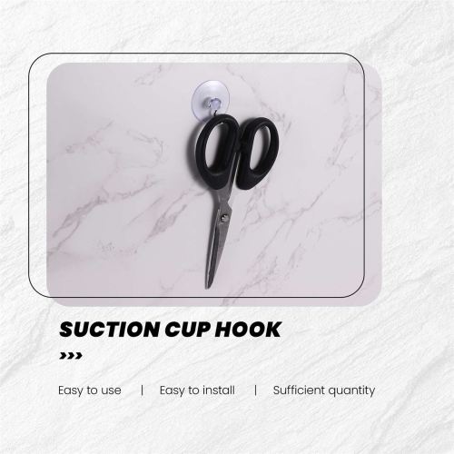 suction sucker window hooks clear wire hook 32MM ( pack of 10 ) 2