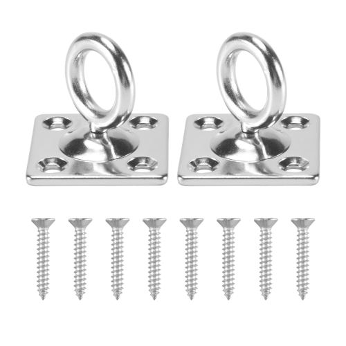 2Pcs Swivel Pad Hook Wall Mounted Stainless Steel(With Screws)