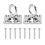 2Pcs Swivel Pad Hook Wall Mounted Stainless Steel(With Screws) 2