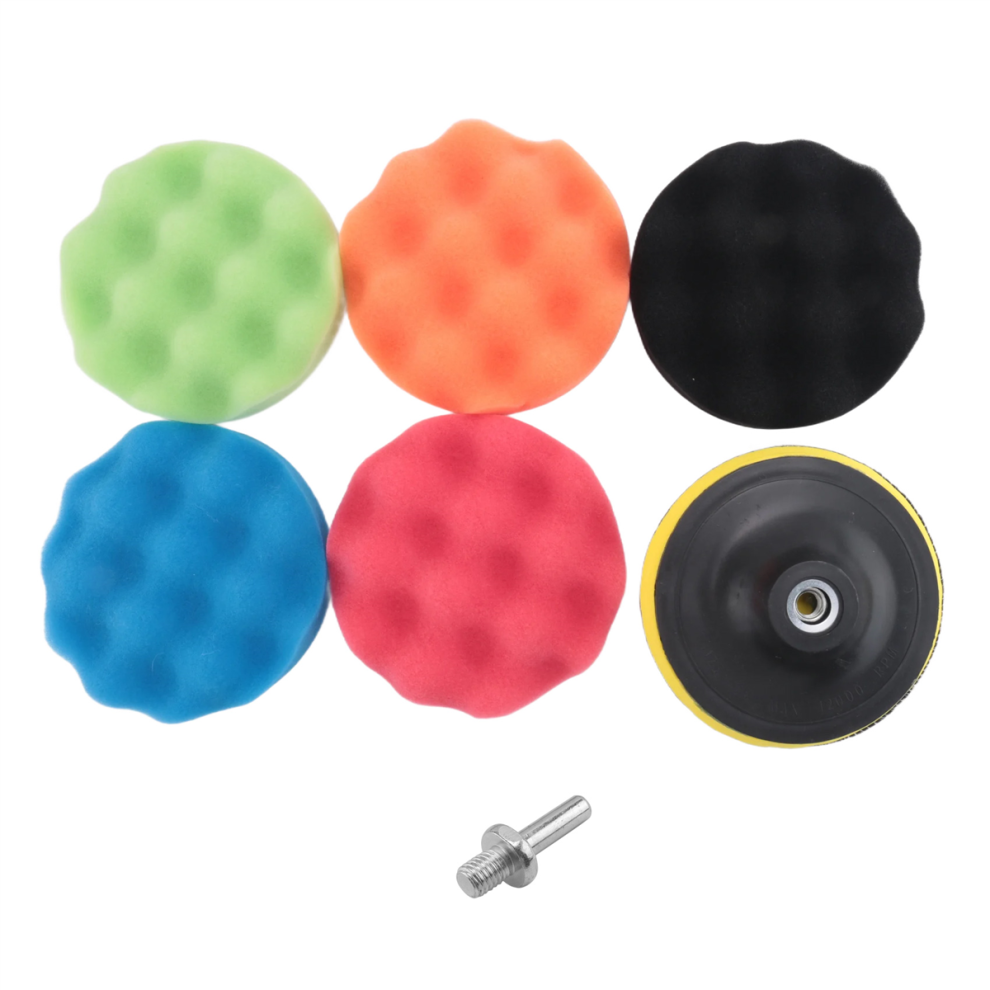 8Pcs/Set Car Sponge Polishing Pad Set 5 Inch Buffing Waxing 4852657783609