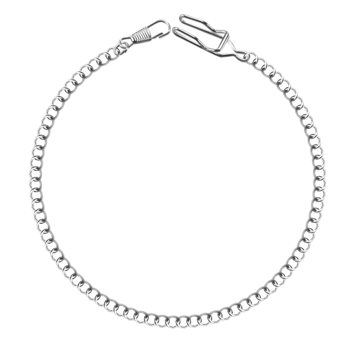 Retro Antique Vintage Pocket Watch Chain Silver