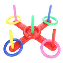 Ring Toss Game Quoits Hoopla Set Quiots Pegs Rope Target Kids Party