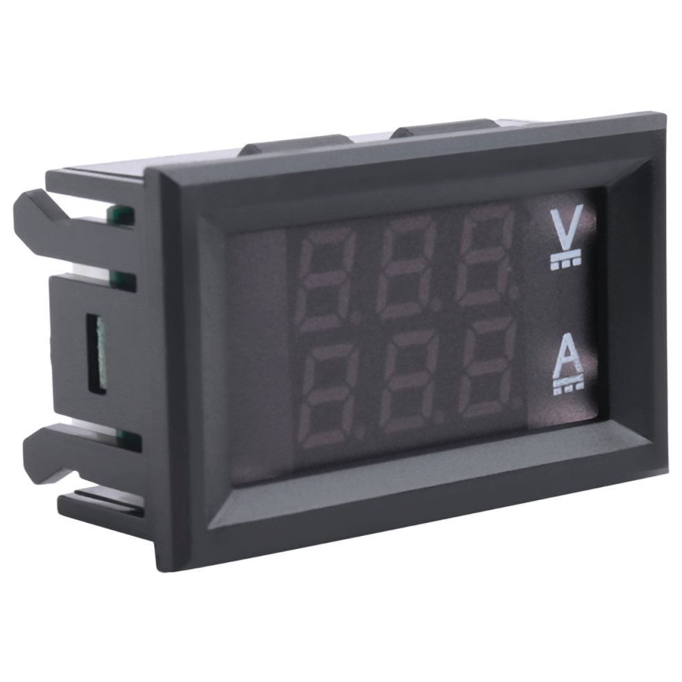 2Pcs Ammeter Dc 100V 10A Amp Voltage Current Meter Tester 4852657791956