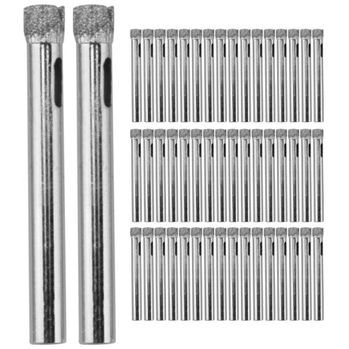 50Pcs Diamond Coated Drill Bit Set 6mm Tipped Hole Saw