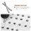 50Pcs Diamond Coated Drill Bit Set 6mm Tipped Hole Saw 7