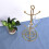 Countertop Mug Tree, 6 Hook Coffee Cup Dryer Kitchen ,Gold 6