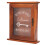Wooden Key Storage Cabinet Holder Box with Hanging Hooks Brown 3