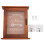 Wooden Key Storage Cabinet Holder Box with Hanging Hooks Brown 9