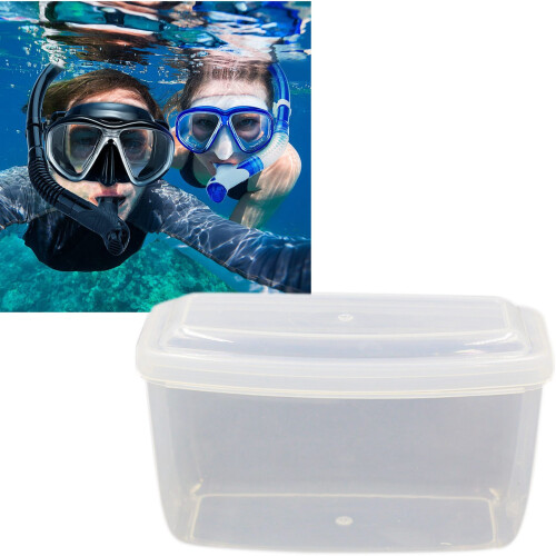 2Pack Scuba Mask Box Diving Snorkel Storage Case 2