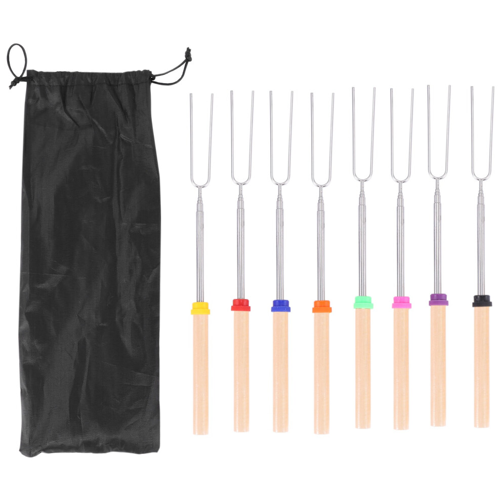 Saudism Marshmallow Roasting Sticks Fork Telescoping For Sausage Hot Dog B