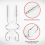 Electric Hand Mixer 7-Speed Handheld Kitchen Egg Sticks Dough Hooks 8