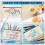 40Pcs Canvas Zipper Bag Pencil Case Cosmetic Blank DIY Craft 9