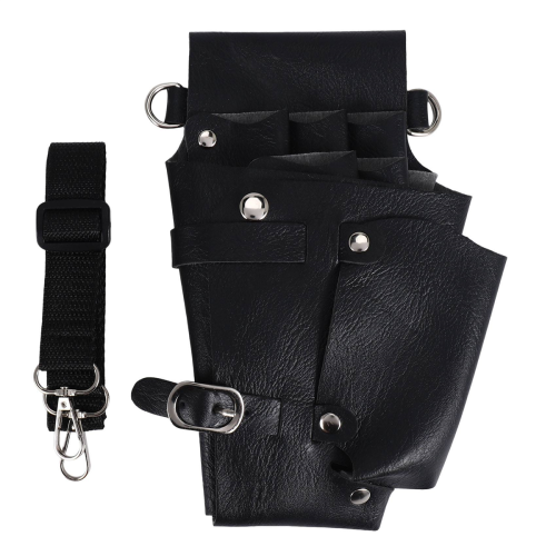 Leather Hairdressing Case Tools Scissor Bag Adjustable Waist Belt 1