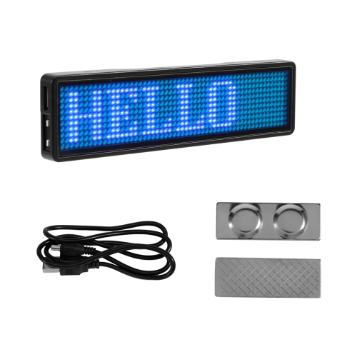 Bluetooth LED Name Badge Rechargeable Light Sign Display LED,Type 5
