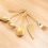 6-Piece Serving Flatware Silverware Set,Serving Utensil Set,Gold 10