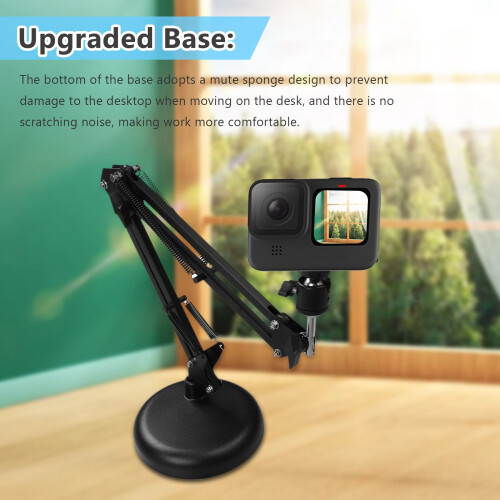 Webcam Stand for Desktop with Round Base,for 2