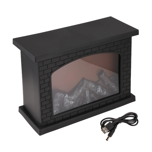 Electric Fireplace Lantern Led Flame Log for Home Decor Christmas 2