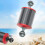 Dia 60mm Carbon Fiber Float Buoyancy Aquatic Arm 5 inch , Red 6