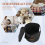 Round Hat Storage Box - Foldable with Lid Dark Grey 6