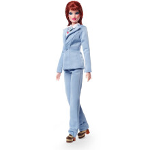 Barbie Signature David Bowie Doll (11.5-in Red Hair) Posable Wearing Blue Suit with Doll Stand and Certificate of Authenticity Gift for Collector