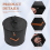 Round Hat Storage Box - Foldable with Lid Dark Grey 7