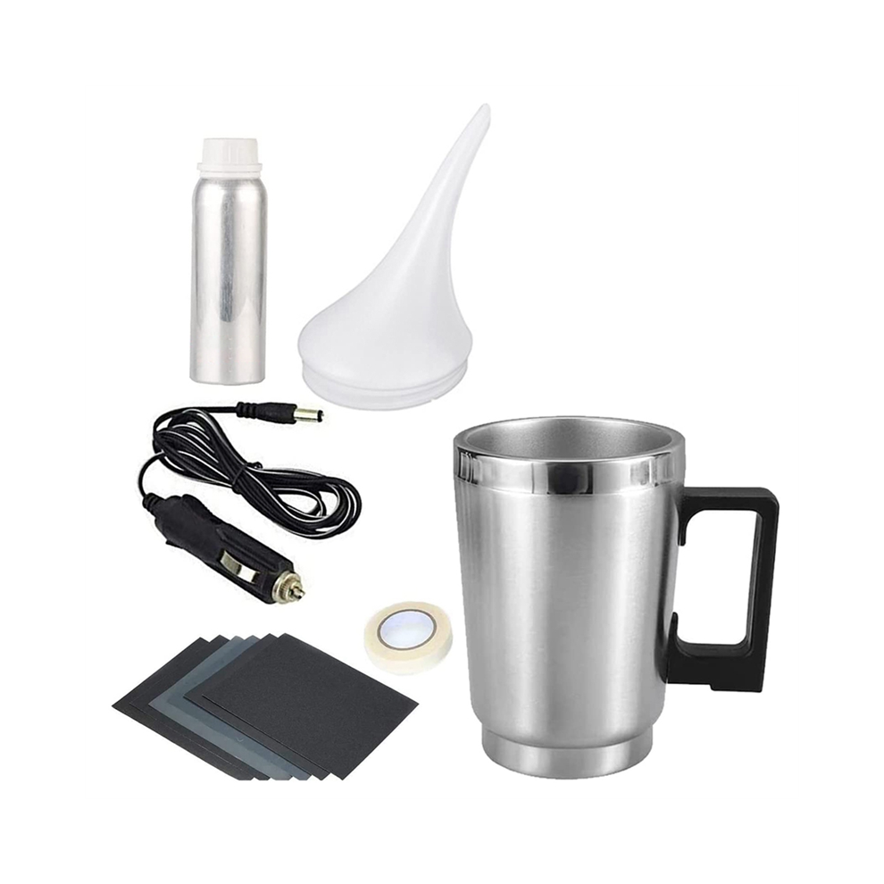 Car Headlight Restoration Kit With Atomizing Cup, 100Ml Fluid & 6 Sandpapers - Restores Clear, Bright Headlights 4852657705908