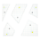 5 Pieces Quilting Template Set Sewing Machine Ruler Hand Patchwork 4
