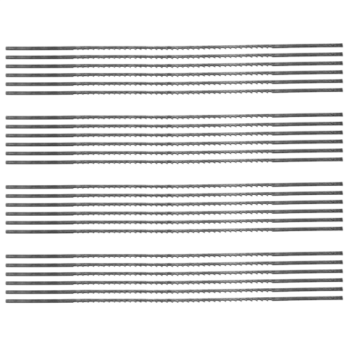 Scroll Saw Blades Plain End 5 Inch 24PCS 12 TPI Regular Tooth 1