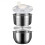 6L Salad Spinner Stainless Steel Large Vegetable Washer with PP Lid 2