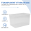 Airtight Bread Storage Containers Box Plastic Reusable 6